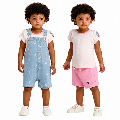 CONJUNTO 3 PEÇAS DISNEY - MINNIE - MENINA