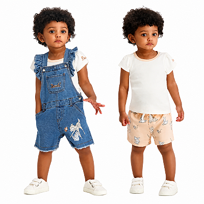 CONJUNTO 3 PEÇAS DISNEY - BAMBI - MENINA