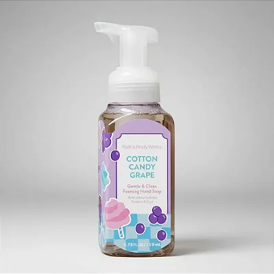SABONETE ESPUMA PARA AS MÃOS - COTTON CANDY GRAPE - BATH & BODY WORKS 259ML