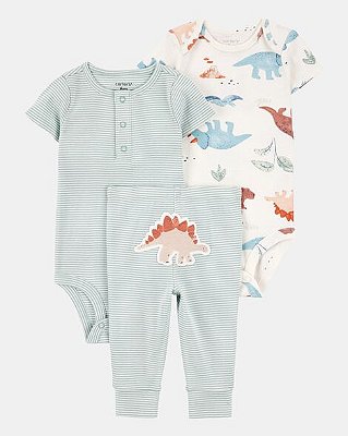CONJUNTO 3 PEÇAS SIMPLE JOYS by CARTER'S - DINOS - MENINO