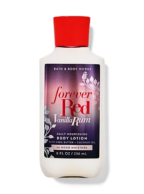 LOÇÃO CORPORAL HIDRATANTE BATH & BODY WORKS - FOREVER RED VANILLA RUM - 236mL