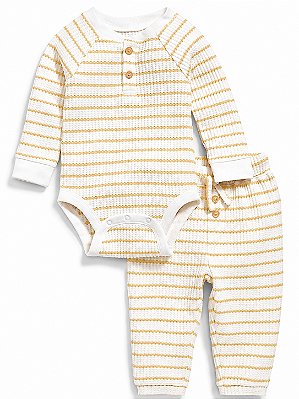 CONJUNTO 2 PEÇAS OLD NAVY - LISTRADO - UNISSEX