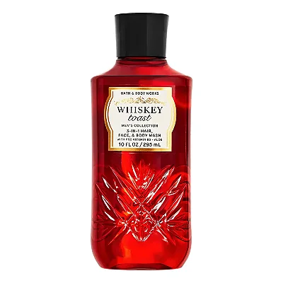 GEL DE BANHO 3 EM 1 CABELO, ROSTO E CORPO BATH & BODY WORKS - WHISKEY TOAST - 295 ml