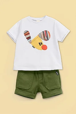 CONJUNTO VERÃO 2 PEÇAS GREEN - DOG VERDE - MENINO