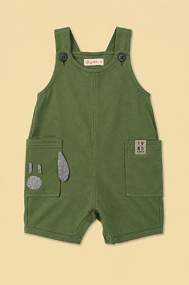 JARDINEIRA GREEN -DOG -VERDE- MENINO