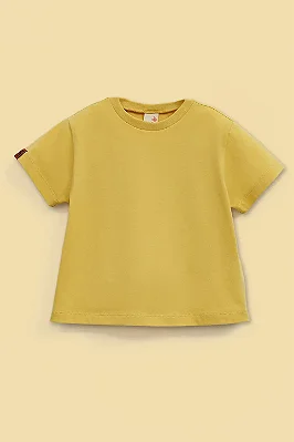 CAMISETA MANGA CURTA GREEN KIDS - COLOR- AMARELO - MENINO
