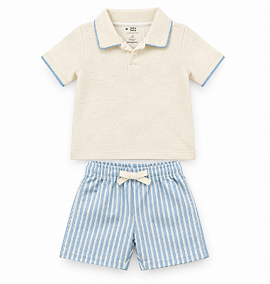 CONJUNTO VERÃO 2 PEÇAS KEKO BABY - CALDO DE CANA - MENINO