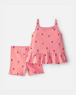 CONJUNTO VERÃO 2 PEÇAS CARTER'S - PICOLÉS - MENINA