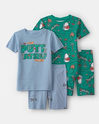 PIJAMA 4 PEÇAS CARTER'S - BICHINHOS - MENINO