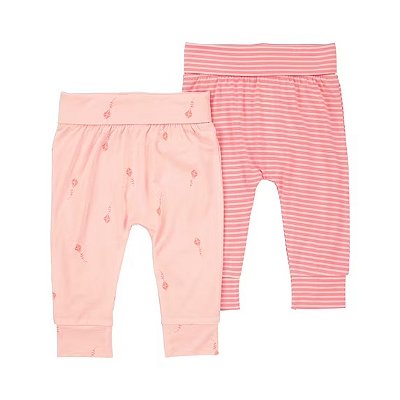 KIT 2 CALÇAS PURELYSOFT CHILD OF MINE by CARTER'S - PIPAS LISTRADINHO - MENINA