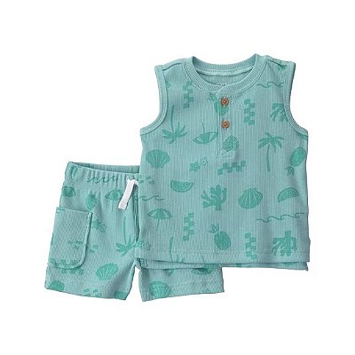 CONJUNTO VERÃO 2 PEÇAS CHILD OF MINE by CARTER'S - FUNDO DO MAR - MENINO