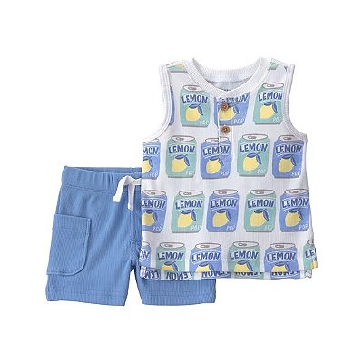 CONJUNTO VERÃO 2 PEÇAS CHILD OF MINE by CARTER'S - LIMÃOZINHOS - MENINO