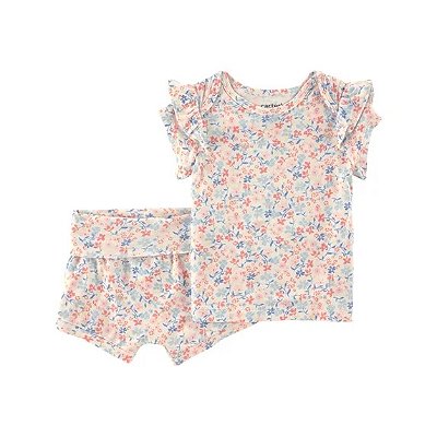 CONJUNTO VERÃO 2 PEÇAS PURELYSOFT CHILD OF MINE by CARTER'S - FLORAL - MENINA