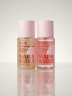 KIT 2 BODY SPLASH -WARM & COZY - PINK - 75ml