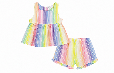 CONJUNTO 2 PEÇAS GAP - ARCO IRIS - MENINA