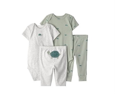 KIT CONJUNTO 2 PEÇAS CARTER'S - TARTARUGA - MENINO