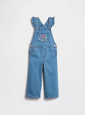 JARDINEIRA GAP - JEANS UNICORNIO - MENINA