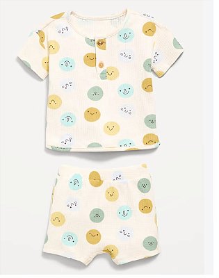 CONJUNTO VERÃO 2 PEÇAS OLD NAVY - BOLINHAS - MENINO