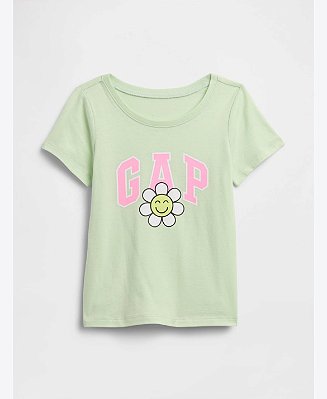 CAMISETA MANGA CURTA GAP - FLORZINHA- MENINA