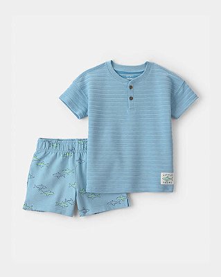 CONJUNTO VERÃO 2 PEÇAS CARTER'S - TUBARÃO - MENINO