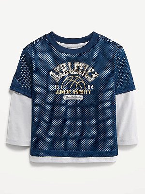 CAMISETA MANGA LONGA OLD NAVY - ATHLETICS - MENINO