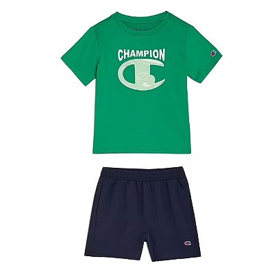 CONJUNTO VERÃO 2 PEÇAS CHAMPION - VERDE - MENINO