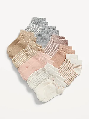 KIT 10 MEIAS OLD NAVY - BÁSICAS - MENINA