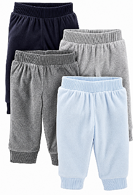KIT 4 CALÇAS FLEECE SIMPLE JOYS made by CARTER'S - BASIC - MENINO
