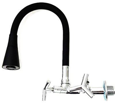 Torneira de Parede Conj. sem filtro Conic Preta - Bognar