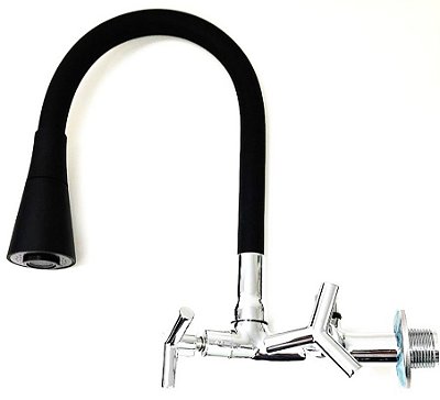 Torneira de Parede Conj. sem filtro Conic Preta - Bognar