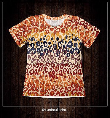 T shirt no Atacado Animal Print