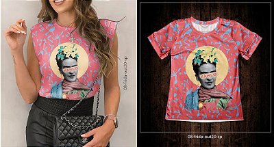 T shirt no Atacado Frida Kahlo