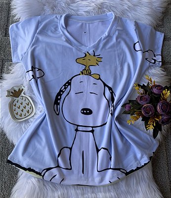 Camiseta Feminina Personagem No Atacado Snoopy Grande