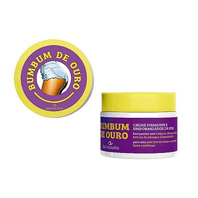 Creme Firmador e Uniformizador Da Pele Bumbum De Ouro 250g
