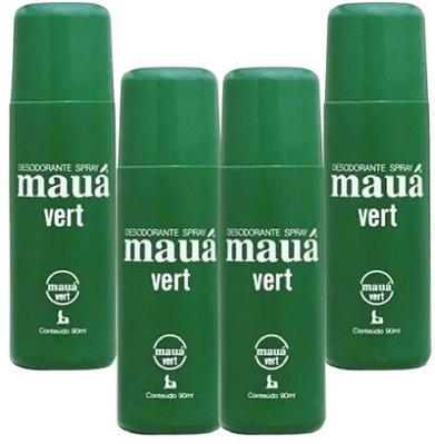 KIT 4 Desodorante Spray Mauá Vert 90ml