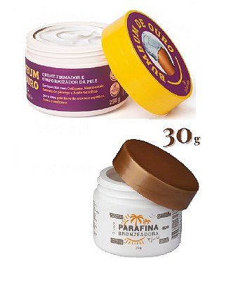 Kit Bumbum de Ouro e Parafina Bronzeadora Lorkin 30g