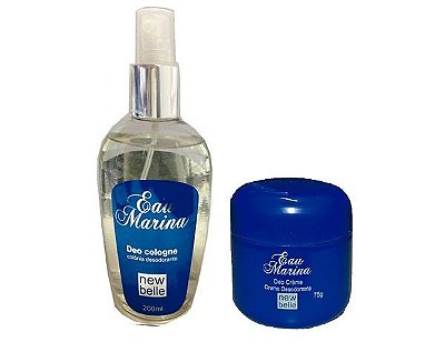 Kit Eau Marina - Deo Colônia  + Desodorante Pote Creme