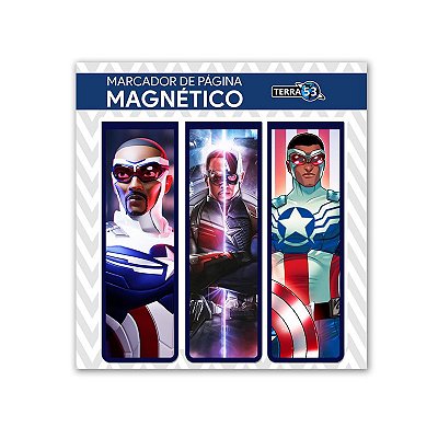 Kit Marca Página Magnético Falcão - Marvel - KIM29
