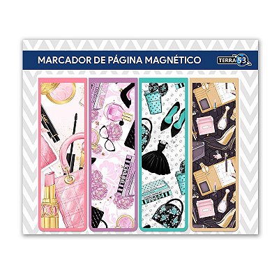 Kit Marcador de Página Magnético Fashion - Cute - KIF09