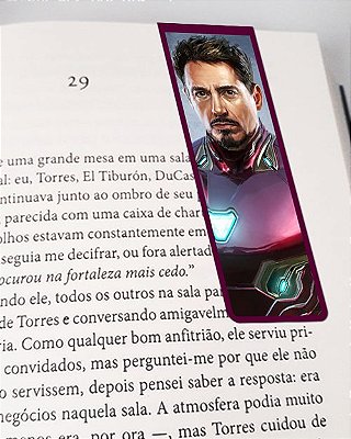 Marcador De Página Magnético Iron Man - Marvel - MQM39