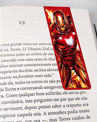 Marcador De Página Magnético Iron Man - Marvel - MQM40