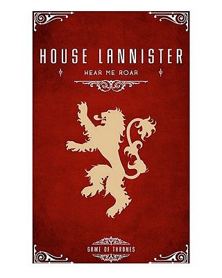 Ímã Decorativo House Lannister - Game of Thrones - IGOT39