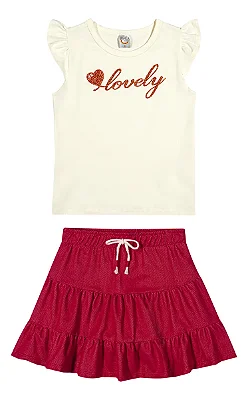 Conjunto Boca Grande Lovely Feminino Infantil 14