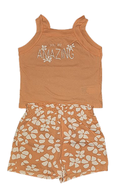 Conjunto Infantil Peach - Boca Grande Tam 12
