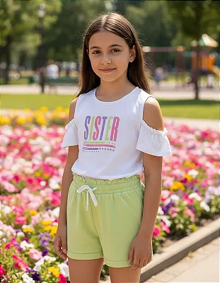 Conjunto Infantil Sister - Boca Grande Tam 12