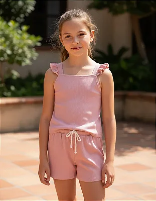 Conjunto Infantil Blush - Boca Grande Tam 12