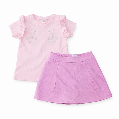 Conjunto Canelado Iris Malha Provence Tam 10