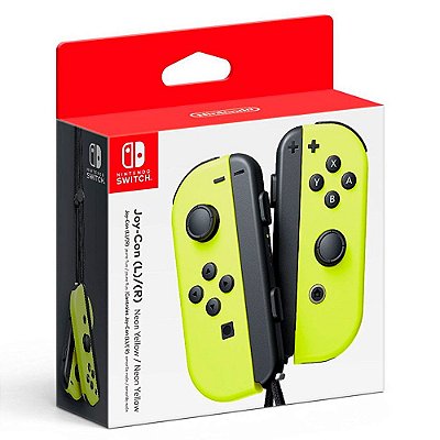 Controle Joy Con Nintendo Switch Par Amarelo - Switch