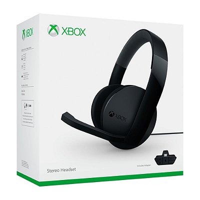 Headset Stereo Xbox One S Preto Original - Microsoft