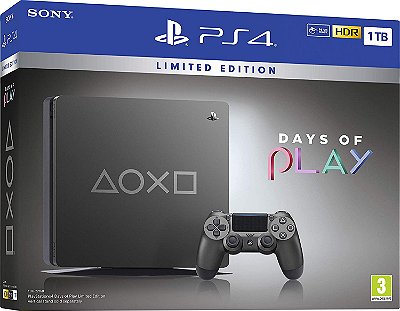 Console PS4 Playstation 4 Slim 1 TB - Edição Limitada Days of Play (Seminovo) - Sony